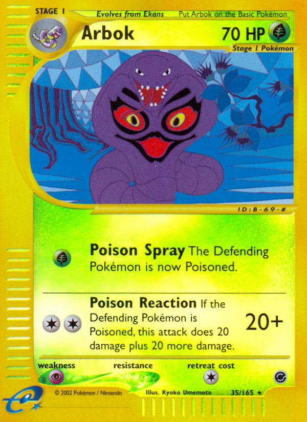 E-Series Expedition Arbok #35/165 reverse holo